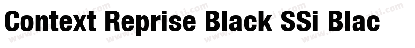 Context Reprise Black SSi Black Italic字体转换